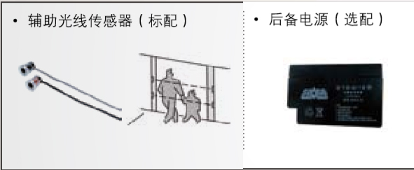 附加功能（備用電源、輔助光線傳感器）